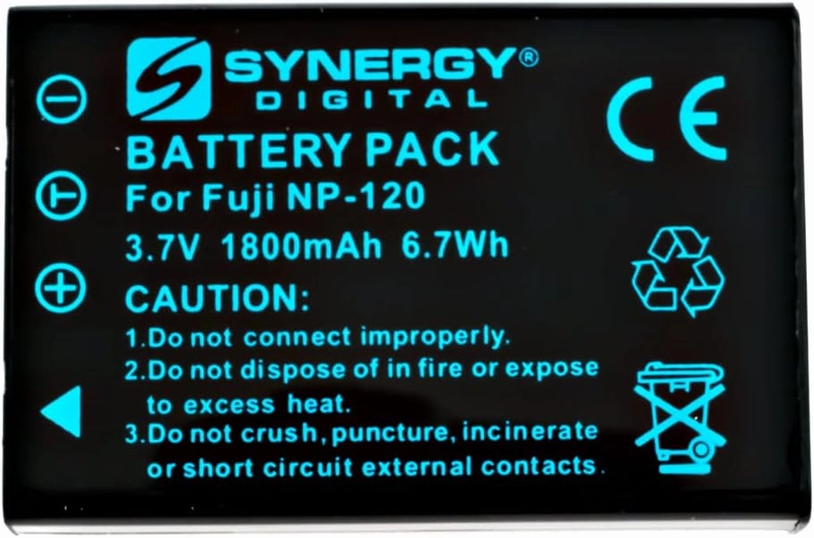 Synergy Digital Digital Camera Batteries, Compatible with Contax 186003, BP15005 Digital Camera Batteries (li-ion, 3.7V, 1800 mAh), Set of 2