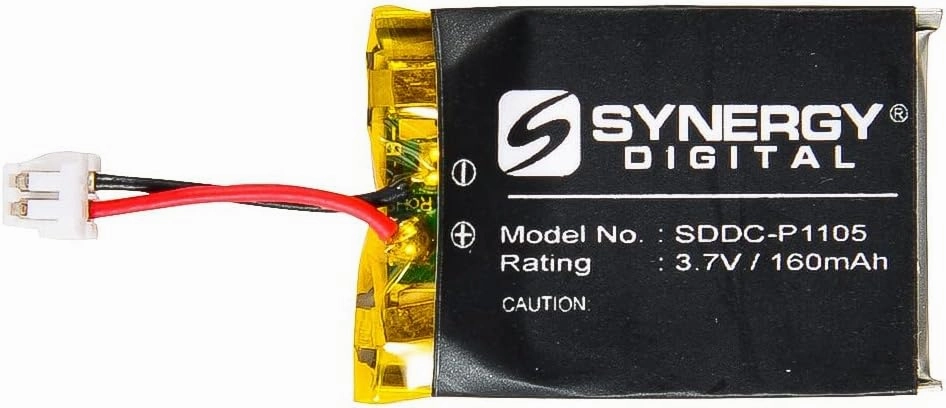 Synergy Digital Dog Collar Batteries, Compatible with SportDOG SAC54-13735 Dog Collar Batteries (Li-Pol, 3.7V, 160 mAh), Set of 2