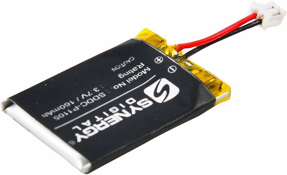 Synergy Digital Dog Collar Batteries, Compatible with SportDOG SAC54-13735 Dog Collar Batteries (Li-Pol, 3.7V, 160 mAh), Set of 2
