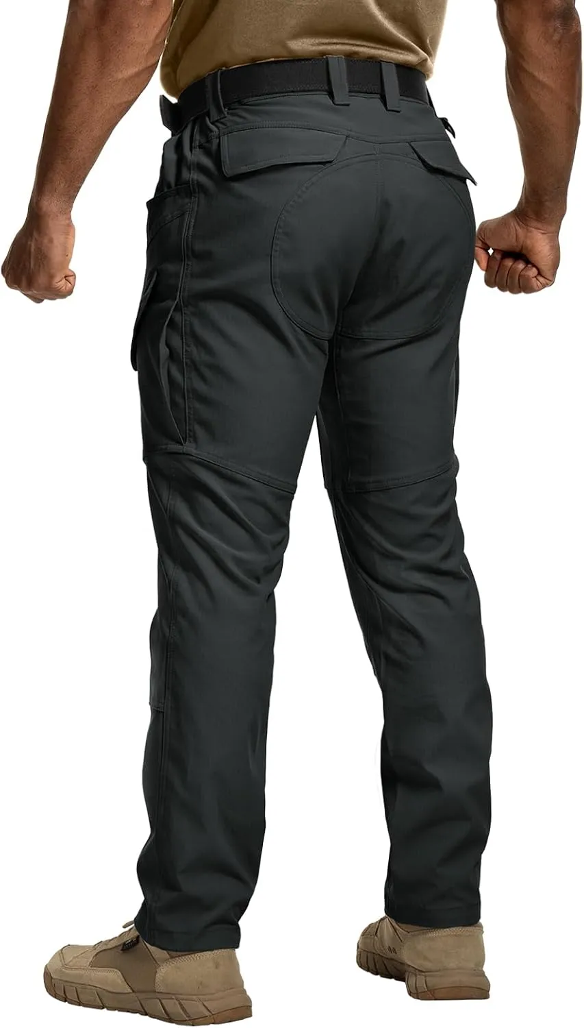 Tactical Pants Men's Flex Ripstop Water-Resistant Lightweight Stretch Cargo Trousers for EDC Outdoor Work Hiking