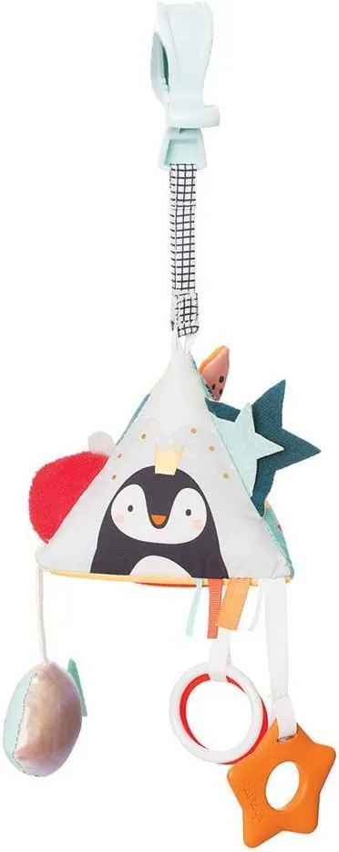 Taf Toys Baby’s Developmental Activity Pyramid Toy | 3  Months Baby’s Curiosity Enhancer, Promotes Imagination, Senses & Motor Skills, Pram, Crib & Car Seat Attachable