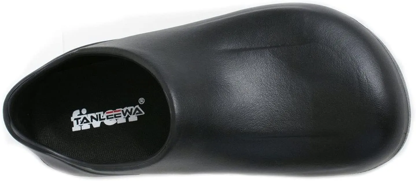Tanleewa Work Shoes Slip and Oil Resistant Non Slip PU Leather Upper Durable Shoes for Women Men