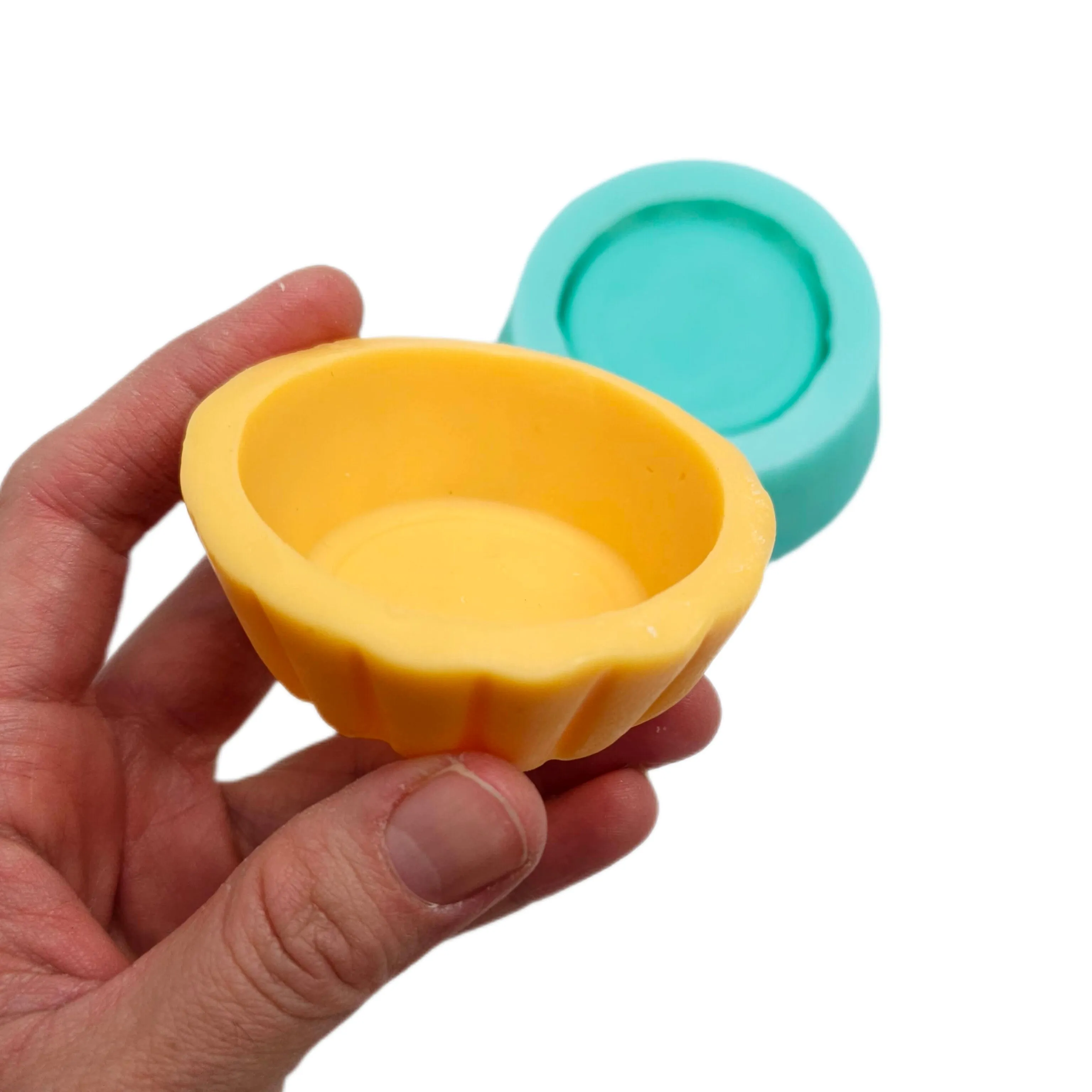 Tart crusts wax silicone mold candle dessert mold Resin mold Soap mold Tart mold Set of 2 Mini pie crust realistic candle wax melts