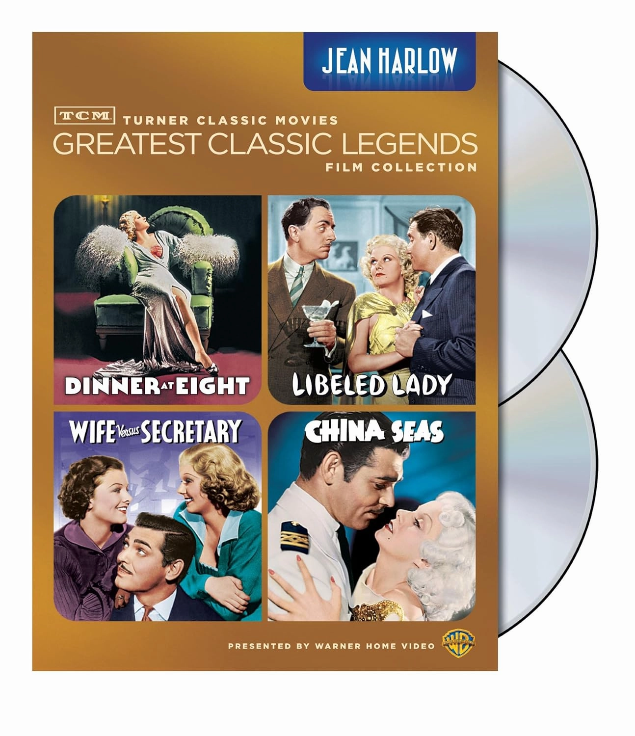TCM Greatest Classic Film Collection: Legends - Jean Harlow (Dinner at Eight / Libeled Lady / China Seas / Wife vs. Secretary)