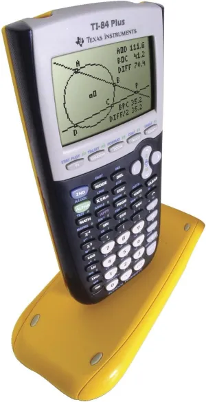 Texas Instruments 10-Pack TI-84 Plus Graphing Calculators - Yellow, Battery Powered