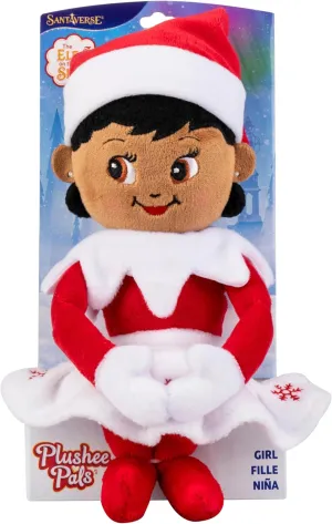 The Elf on the Shelf Plushee Pals - 17-inch Scout Elf Plush Toys - Huggable and Lovable Brown Eyed Girl Stuffed Elf Plush