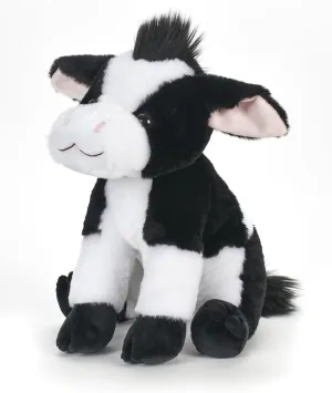 The Petting Zoo Cow Stuffed Animal Plushie, Gifts for Kids, Wild Onez Farm Animals, Cow Plush Toy 12 inches
