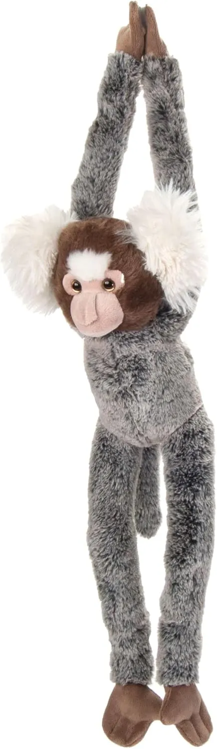 The Petting Zoo Hanging Common Marmoset Monkey Stuffed Animal Plushie, Gifts for Kids, Wildlife Animals, Monkey Plush Toy 20 Inches