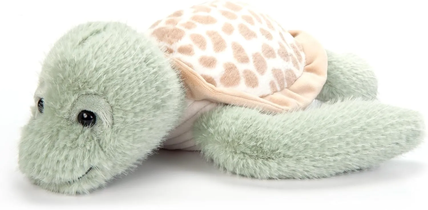 The Petting Zoo Sea Turtle Stuffed Animal Plushie, Gifts for Kids, Fuzzlez Sealife Animals, Tortoise Plush Toy 14 Inches