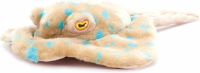 The Petting Zoo Blue-Spotted Stingray Stuffed Animal Plushie, Gifts for Kids, Earth Keeperz Sealife Animals, Zoologee Blue-Spotted Stingray Plush Toy, 16 inches
