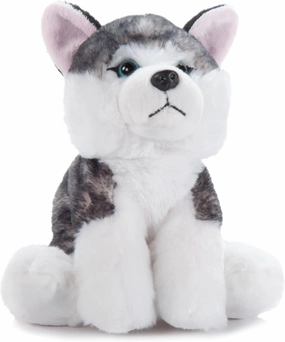 The Petting Zoo Husky Dog Stuffed Animal Plushie, Gifts for Kids, Siberian Husky Dog Plush Toy 9 inches