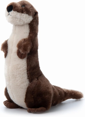 The Petting Zoo River Otter Stuffed Animal Standing, Gifts for Kids, Wild Onez Zoo Animals, River Otter Plush Toy Standing 14 inches