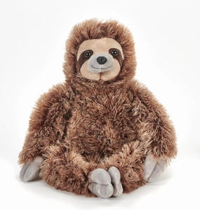 The Petting Zoo Sloth Stuffed Animal Plushie, Gifts for Kids, Wild Onez Wildlife Animals, Brown Zoologee Sloth Plush Toy 12 inches