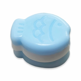 Three layer Taiyaki Squishy Toy, Cute Squeeze Toy, Fish Squishy Toy, Stress Relieving Toy, Silicone Toy, Stress Relieving Toy for Gifts, Blue and White 1 PCS