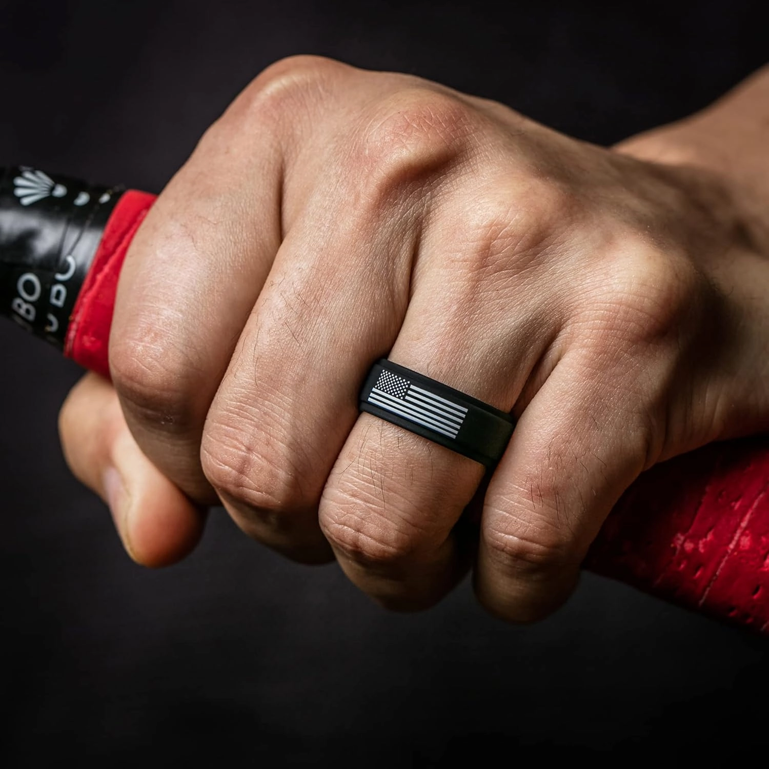 ThunderFit Silicone Wedding Rings for Men, Breathable Airflow Pattern 8mm Wide 2mm Thick - 1/4/5/8 Variety Multipack