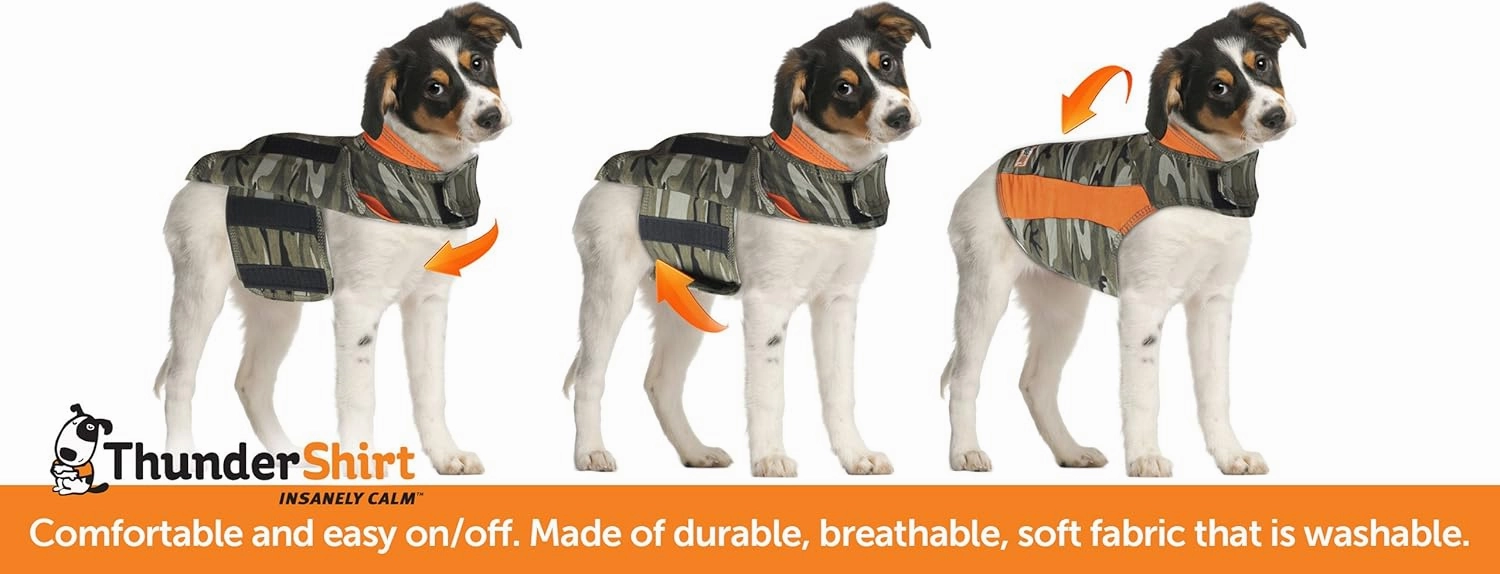 ThunderShirt for Dogs, Large, Camo Polo - Dog Anxiety Vest