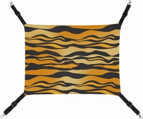 Tiger Pattern Vector Hanging Cat Bed Soft Breathable Pet Hammock for Cage Pet Sleeper for Kitten Ferret Puppy Rabbit