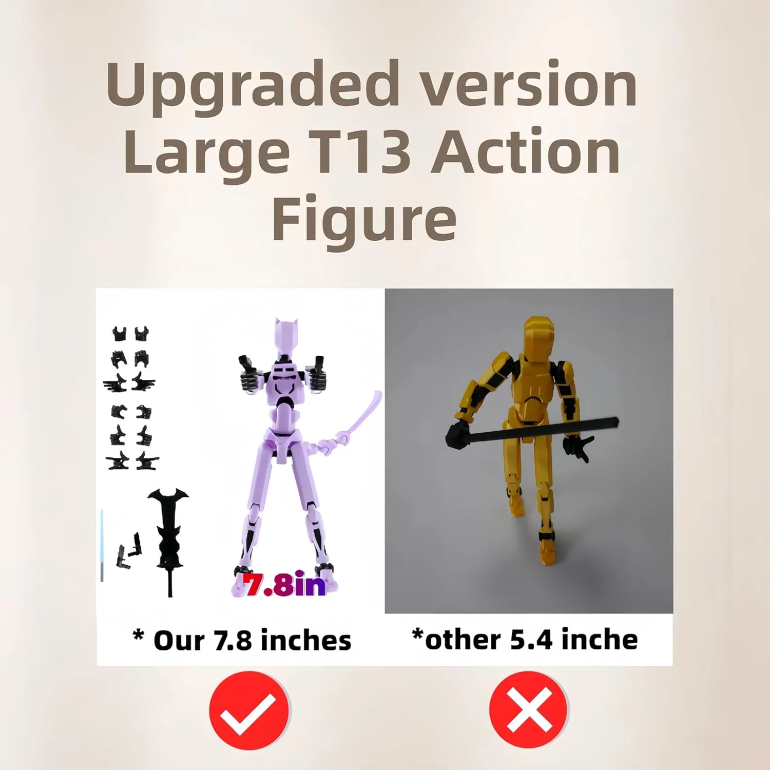 Titan 13 Catwoman Action Figure - 7.8in 3D Printed, Completed Assembly, Collectible Desktop Decoration