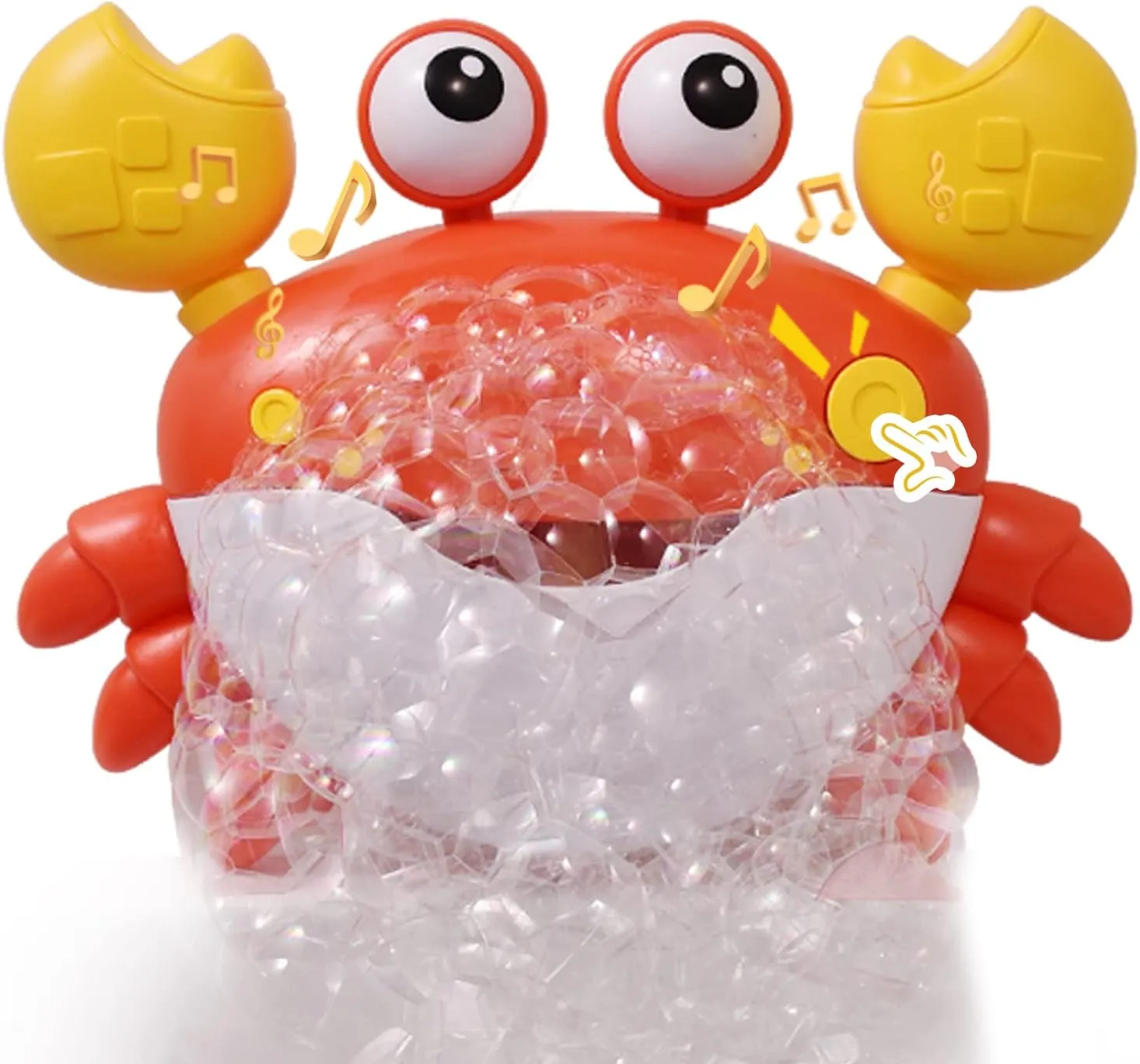 Toddler Bath Toy Bubble - Crab Bath Toys for Kids - Bathtub Toys Musical Bubble Machine - Bath Toys with Suction Cups Music - Bath Gifts for Boys and Girls Tub Presents