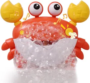 Toddler Bath Toy Bubble - Crab Bath Toys for Kids - Bathtub Toys Musical Bubble Machine - Bath Toys with Suction Cups Music - Bath Gifts for Boys and Girls Tub Presents