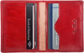 Tony Perotti Mens Italian Bull Leather Thin Bifold Credit Card Holder Wallet