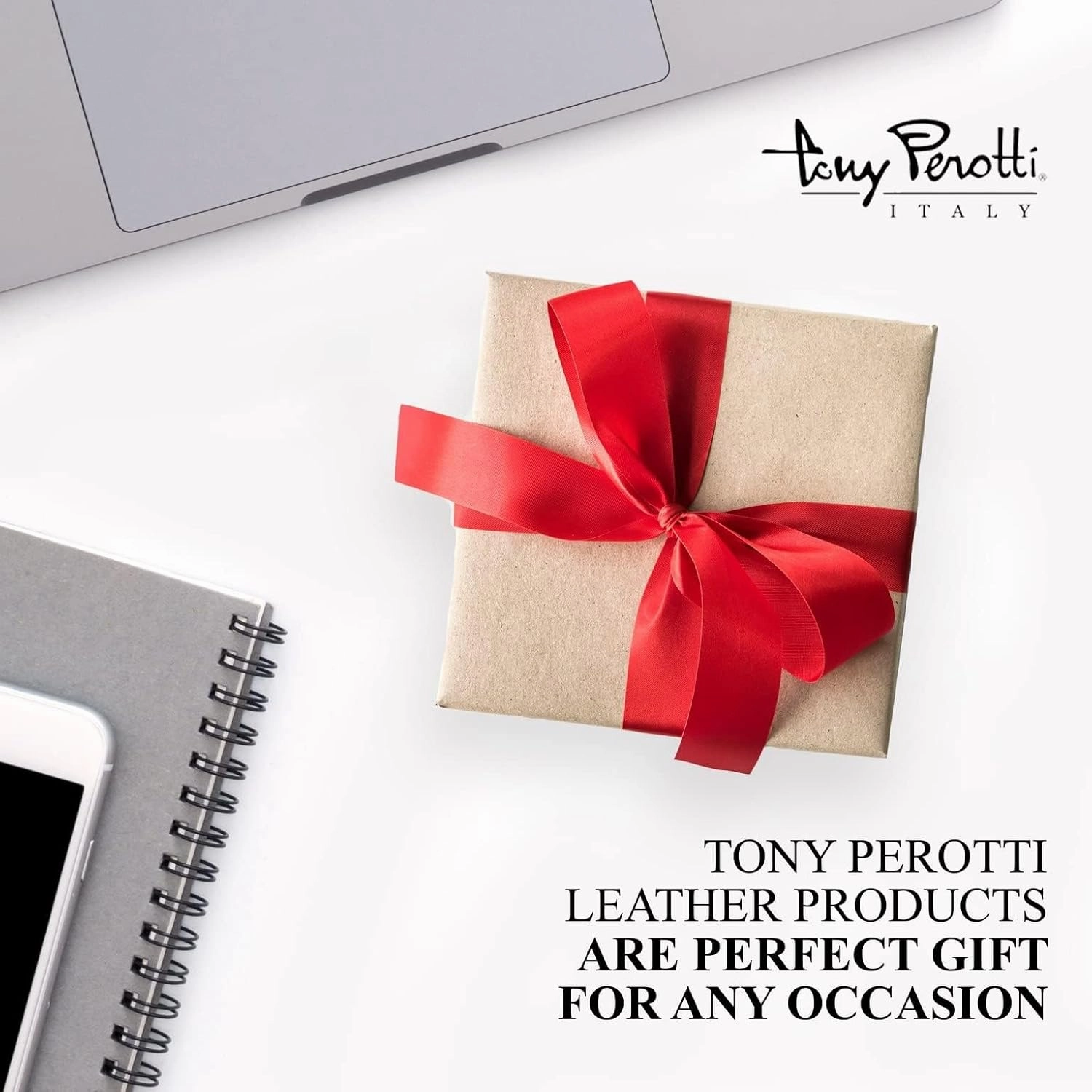 Tony Perotti Mens Italian Bull Leather Thin Bifold Credit Card Holder Wallet