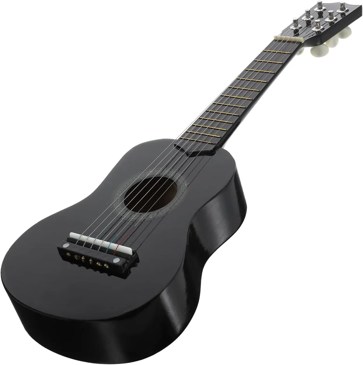 Totority Children's Guitar Toy Mini Toys for Childrens Guitar Acoustic Guitar Children's Toys Training Guitar Instrument Beginner Guitar Toy Guitar for Wooden Black