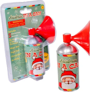 Toysmith Christmas in A Can – Fun Holiday Noise Machine with Santa Sounds & Christmas Songs – Plays Jingle Bells and We Wish You a Merry Christmas – Perfect for Kids and Family Fun – Ages 3 