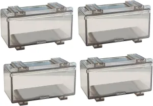 Transparent Acrylic Display Case Box, 1:64 Scale Toy Model Car Display Cases Boxes for Hot Wheels Racing Car Model, 4 Pack