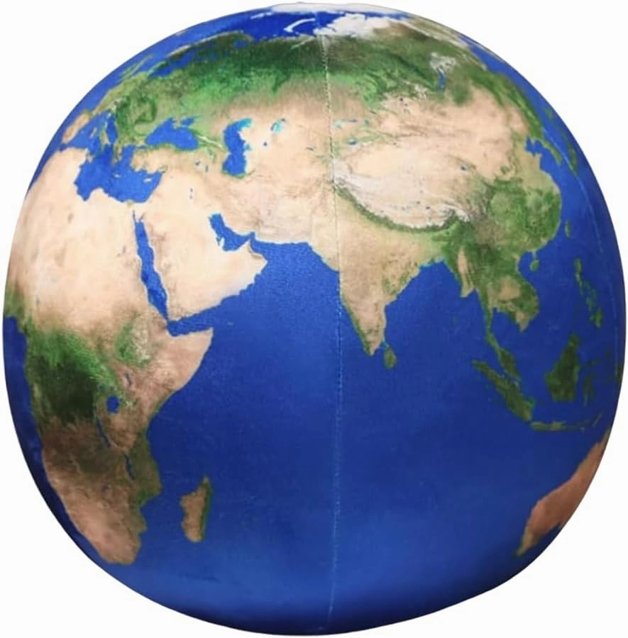 Ultra-ealistic 3D Planet,Moon,Earth,The Sun,Pillow Plush Toys,for Kids Teens Adults, for Teachers and Parents, Educational Toy Learning, 10.6 in (The Earth)
