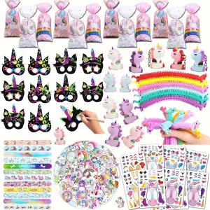 Unicorn Party Favors for Kids, Unicorn Birthday Party Supplies, Unicorn Goodie Bags Gifts, Unicorn Fillers Pinata Stuffers,Unicorn Birthday Party Favors Decorations , Unicorn Toys, Pink