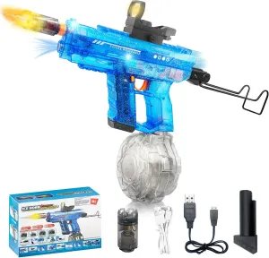 Upgraded Electric Water Gun for Adults Kids 26-32FT Long Range Squirt Gun Auto-Refill 800ml High Capacity Water Guns Toys with LED Light Pool Beach Outdoor Summer Gift Toys for Kids Ages 6-12 (B)