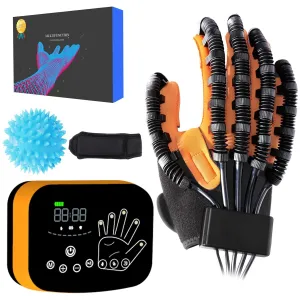 Upgraded Stroke Hand and Finger Function Rehabilitation Robot Gloves,arthriti Hemiplegia Stroke Cerebral Palsy Hand Paralysis Patients Recovery Physiotherapy Equipment,hand Exercisers for Therapy
