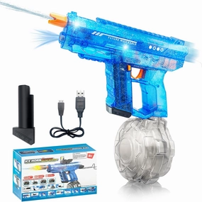 Upgraded Electric Water Gun for Adults Kids 26-32FT Long Range Squirt Gun Auto-Refill 800ml High Capacity Water Guns Toys with LED Light, Pool Beach Outdoor Summer Gift Toys for Kids Ages 6-12 (38B)