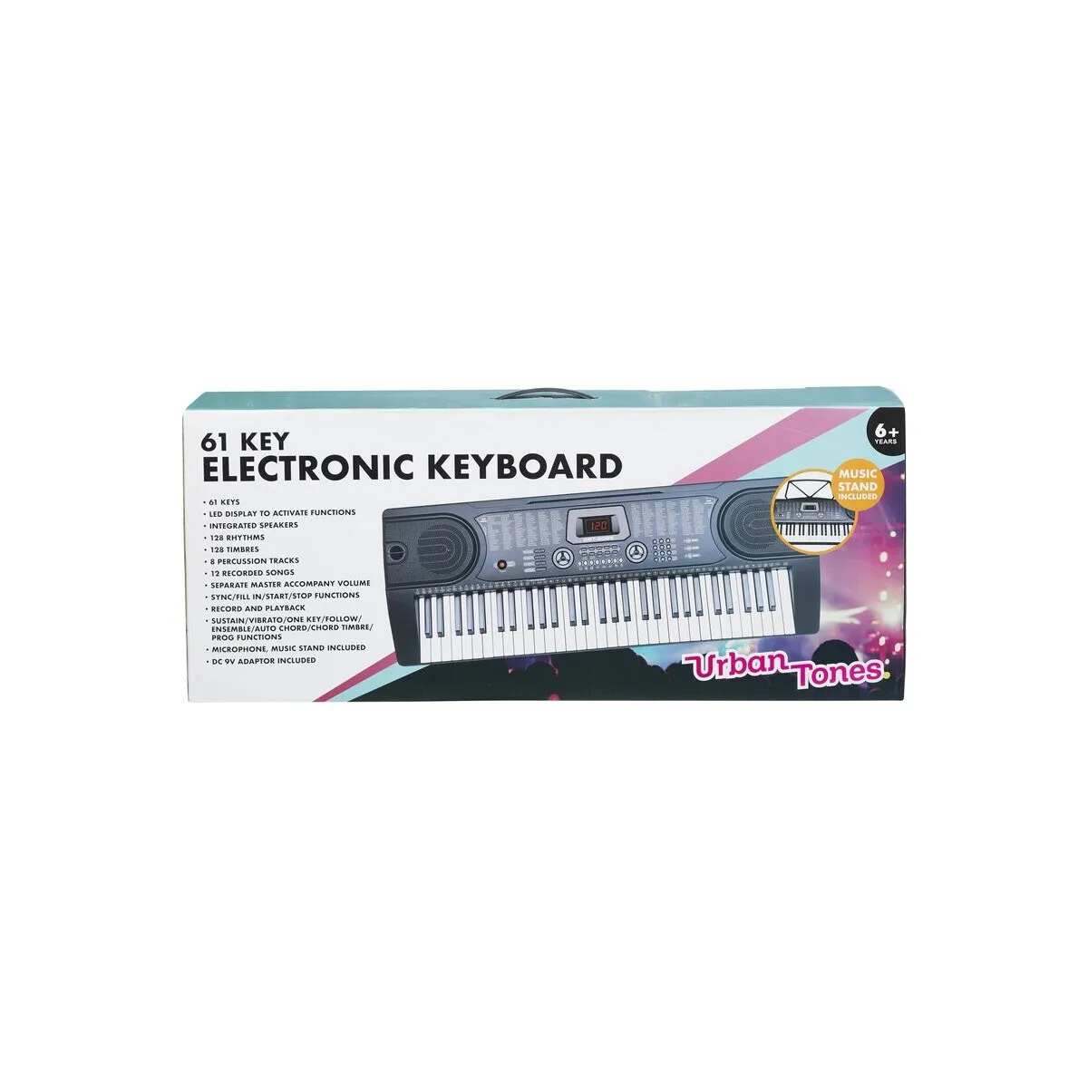 Urban Tones 61 Key Electronic Keyboard