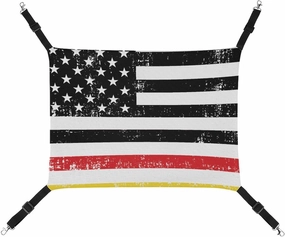 USA German Flag Hanging Cat Bed Soft Breathable Pet Hammock for Cage Pet Sleeper for Kitten Ferret Puppy Rabbit