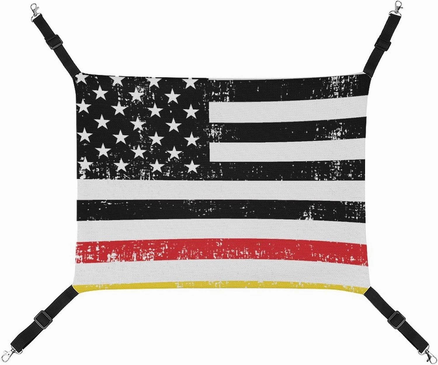 USA German Flag Hanging Cat Bed Soft Breathable Pet Hammock for Cage Pet Sleeper for Kitten Ferret Puppy Rabbit