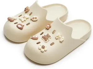 utune Women Cute Platform Clogs Garden Shoes Men Summer Beach Pool Sandals House Slippers Bathroom Water Shoes Lightweight Non Slip Shower Slippers Unisex