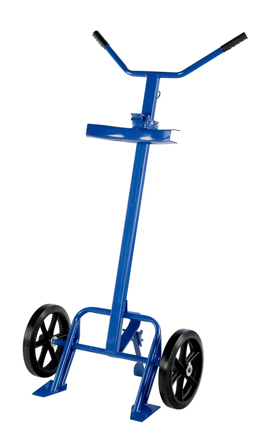 Vestil DBT-1200 Steel Barrel/Drum Truck with Rubber On Steel Wheels 20-1/4 In. x 29 In. x 60 In. 800 Lb. Capacity Blue