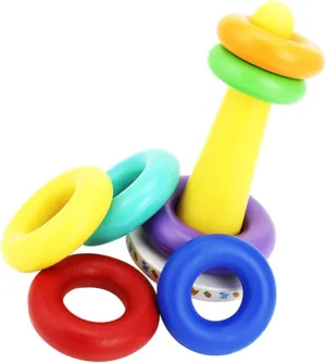 VICASKY 1 Set Stacking Rings for Multi Function Early Safe Corners Develops Hand Eye Coordination Curiosity