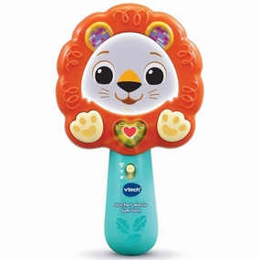 VTech - Lumi Lion Mirror Rattle, Hand Mirror Baby Rattle, Interactive and Musical Learning Toy, Baby Gift from 9 Months