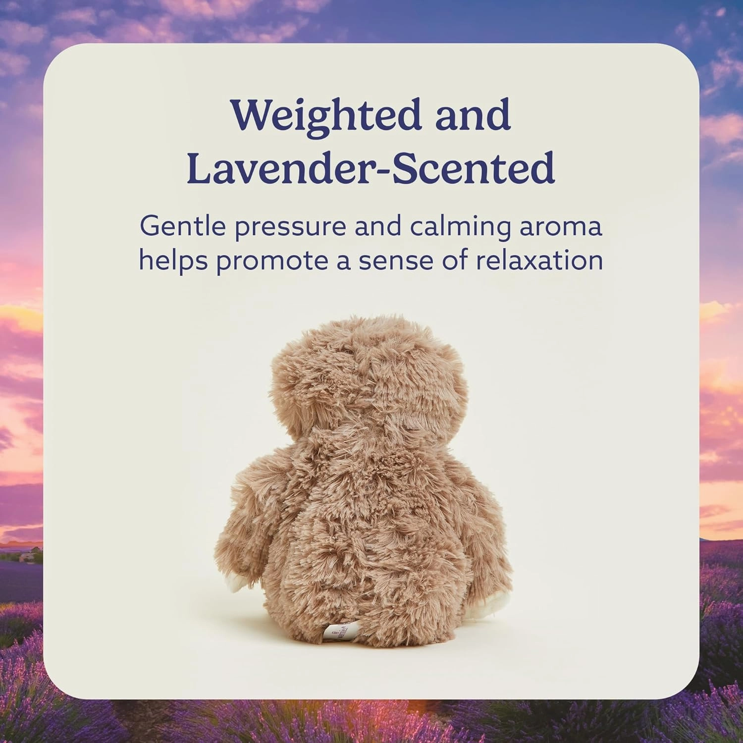 warmies Junior Microwavable & Weighted Stuffed Animals, Sloth - Heated Stuffed Animal Plushie for Warmth & Comfort - Cute Soft Plush Toys for Adults & Children (Boys, Girls, Babies & Toddlers)