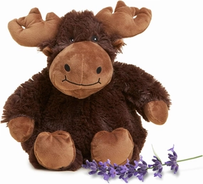 warmies Microwavable & Weighted Stuffed Animals, Moose - Heated Stuffed Animal Plushie for Warmth & Comfort - Cute Soft Plush Toys for Adults & Children (Boys, Girls, Babies & Toddlers)