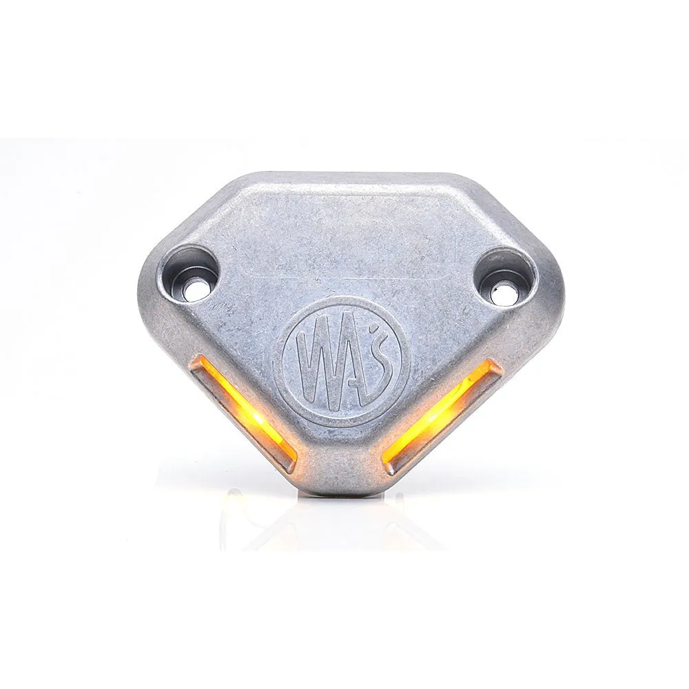Warning light for rear lifting platforms