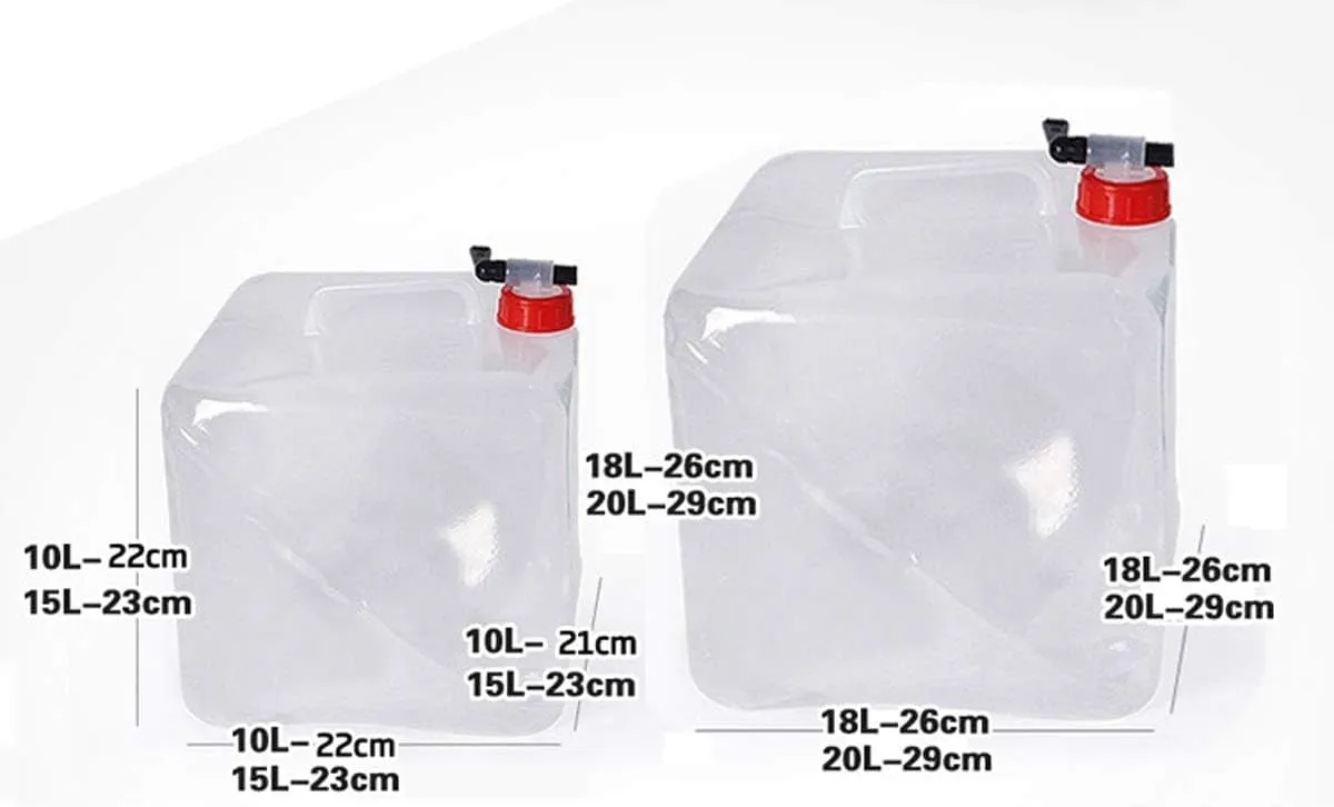 Water Container,Camping Water containers, Water Container Camping Folding Drinking Water Storage Container Collapsible Water Bag Pouch Car Water Tank Beverage Bucket for Hiking Picnic BBQ (Size : 15L