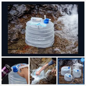 Water Container,Camping Water containers, Water Container Camping Water Bucket Carrier Collapsible Plastic Water Storage Container Car Water Tank for Hiking Hunting Water Bottle for (Size : 15L)