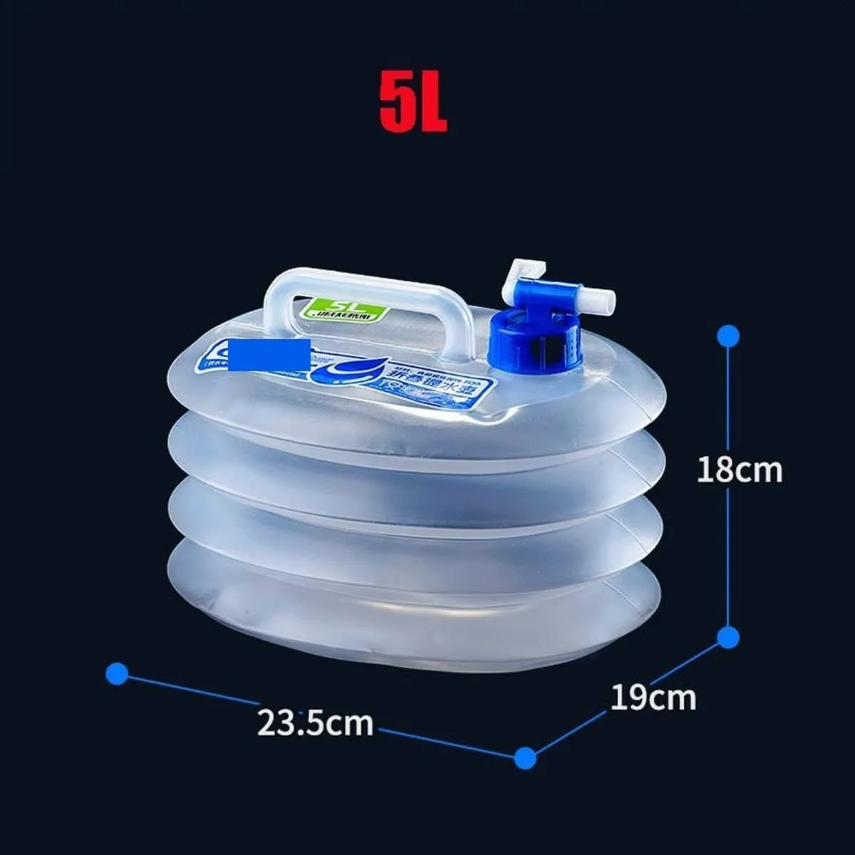 Water Container,Camping Water containers, Water Container Camping Water Bucket Carrier Collapsible Plastic Water Storage Container Car Water Tank for Hiking Hunting Water Bottle for (Size : 15L)