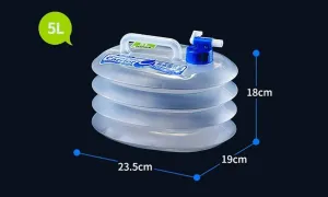 Water Container,Camping Water containers, Water Container Portable Collapsible Telescopic Barrel Storage Tank with tap Home Outdoor Bucket car Clean Drinking Water Storage Tank (Size : 10L) (Size : 5