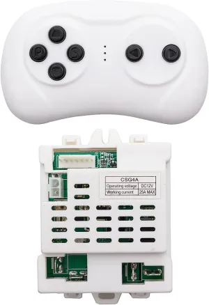weelye CSG4A (CSR-12T-2A) 12V Children's Power Riding Car 2.4G Bluetooth Remote Control and Receiver Kit Controller Control Box Accessories Children's Electric Riding Car Replacement Parts