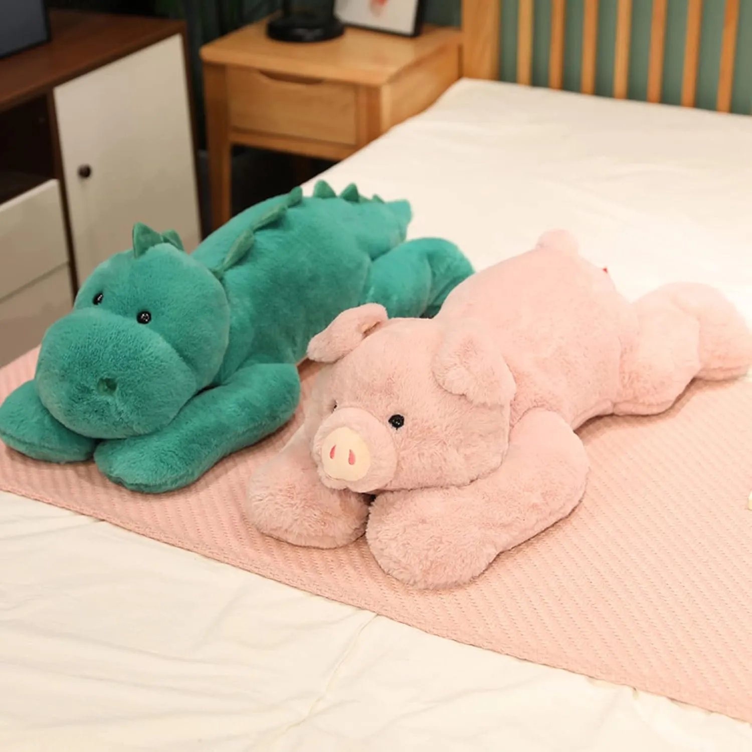 Weighted Stuffed Animals, 29.5" 6.2lbs Weighted Dinosaur Plush Cute Dinosaur Stuffed Animal Dinosaur Weighted Plush Animals Pillow Toy